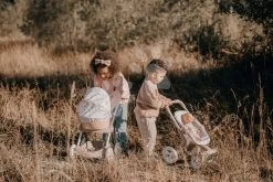 Kinderwagen Mit Textilbezug Pram Natur D'Amour Baby Nurse Smoby Für Eine 42 Cm Große Puppe, Griffhöhe 58 Cm Ab 18 Monaten SM254118 -Spielzeugpuppen Geschäft 254118 e smoby kocik