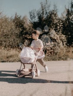 Kinderwagen Mit Textilbezug Pram Natur D'Amour Baby Nurse Smoby Für Eine 42 Cm Große Puppe, Griffhöhe 58 Cm Ab 18 Monaten SM254118 -Spielzeugpuppen Geschäft 254118 k smoby kocik