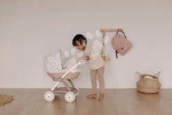 Kinderwagen Mit Textilbezug Pram Natur D'Amour Baby Nurse Smoby Für Eine 42 Cm Große Puppe, Griffhöhe 58 Cm Ab 18 Monaten SM254118 -Spielzeugpuppen Geschäft 254118 m smoby kocik