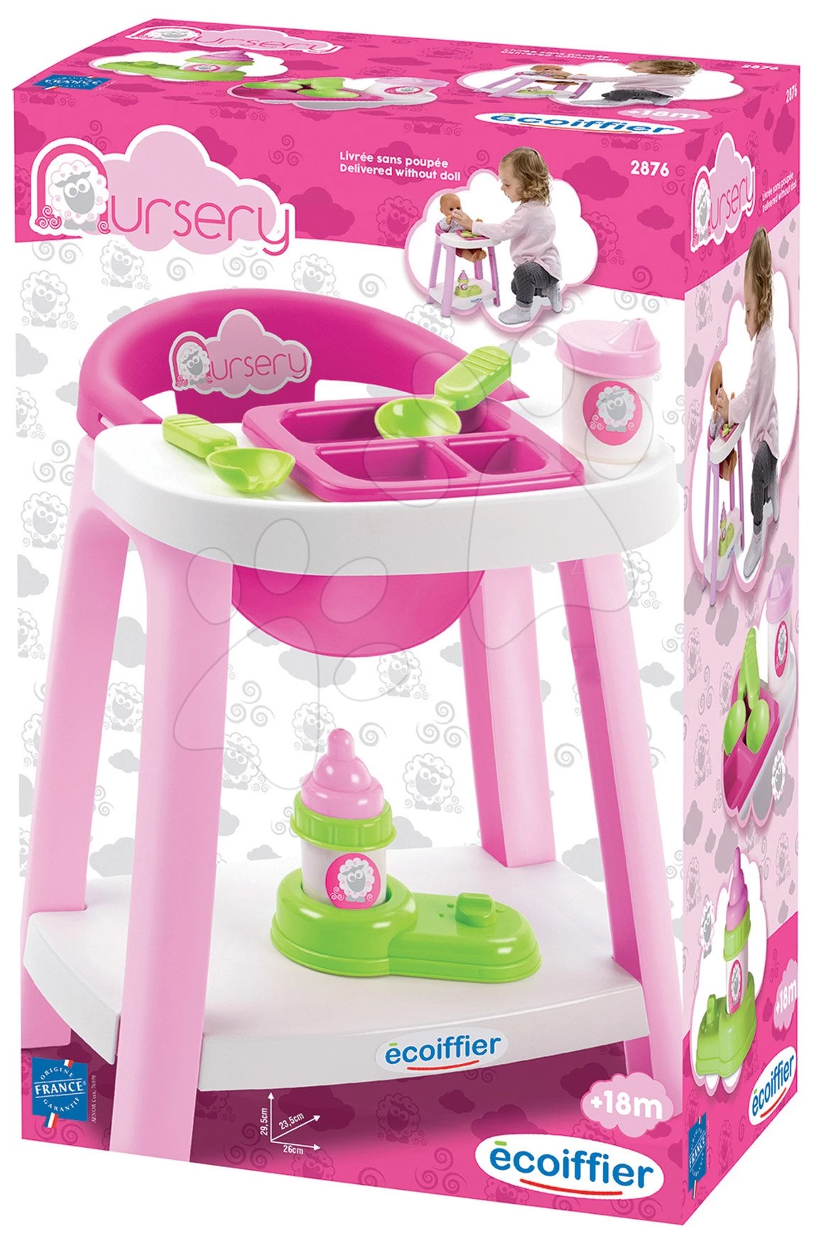 ECOIFFIER Esszimmerstuhl Nursery Écoiffier Mit Zubehör Ab 18 Monaten