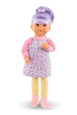 Puppe Iris Rainbow Dolls Corolle Mit Seidigem Haar Und Vanille Violett 38 Cm Ab 3 Jahren