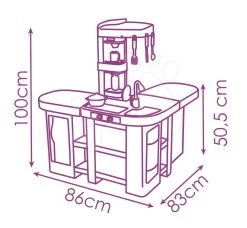 Puppenhaus-Set Violette Baby Nurse Large Doll's Play Center Smoby Und Elektronische Küche Tefal Studio XXL Bubble -Spielzeugpuppen Geschäft 311033 b smoby kuchynka