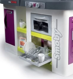 Puppenhaus-Set Violette Baby Nurse Large Doll's Play Center Smoby Und Elektronische Küche Tefal Studio XXL Bubble -Spielzeugpuppen Geschäft 311033 i smoby kuchynka