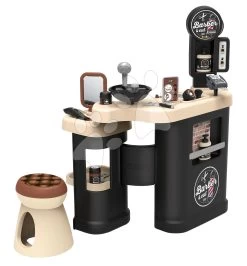 Set Spielhaus Für Die Puppe Large Doll's Play Center Natur D'Amour Baby Nurse Smoby Und Friseursalon – Dreiflügelig Barber Shop Und Zusammenklappbarer Kinderwagen 220376-18