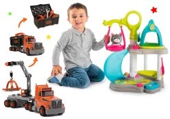 Set Katzenhäuser Mit Dem Sound Von Cat's House Veterinary Smoby Und Ein Black & Decker Truck Mit Kran -Spielzeugpuppen Geschäft 340400set 10 smoby set 2