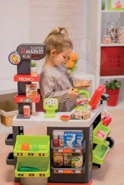 Puppenhaus-Set Violette Baby Nurse Large Doll's Play Center Smoby Und Shop Mit Einkaufswagen Supermarkt Und Spiel-Kochbuch Chef Chocolate -Spielzeugpuppen Geschäft 350213 l smoby market