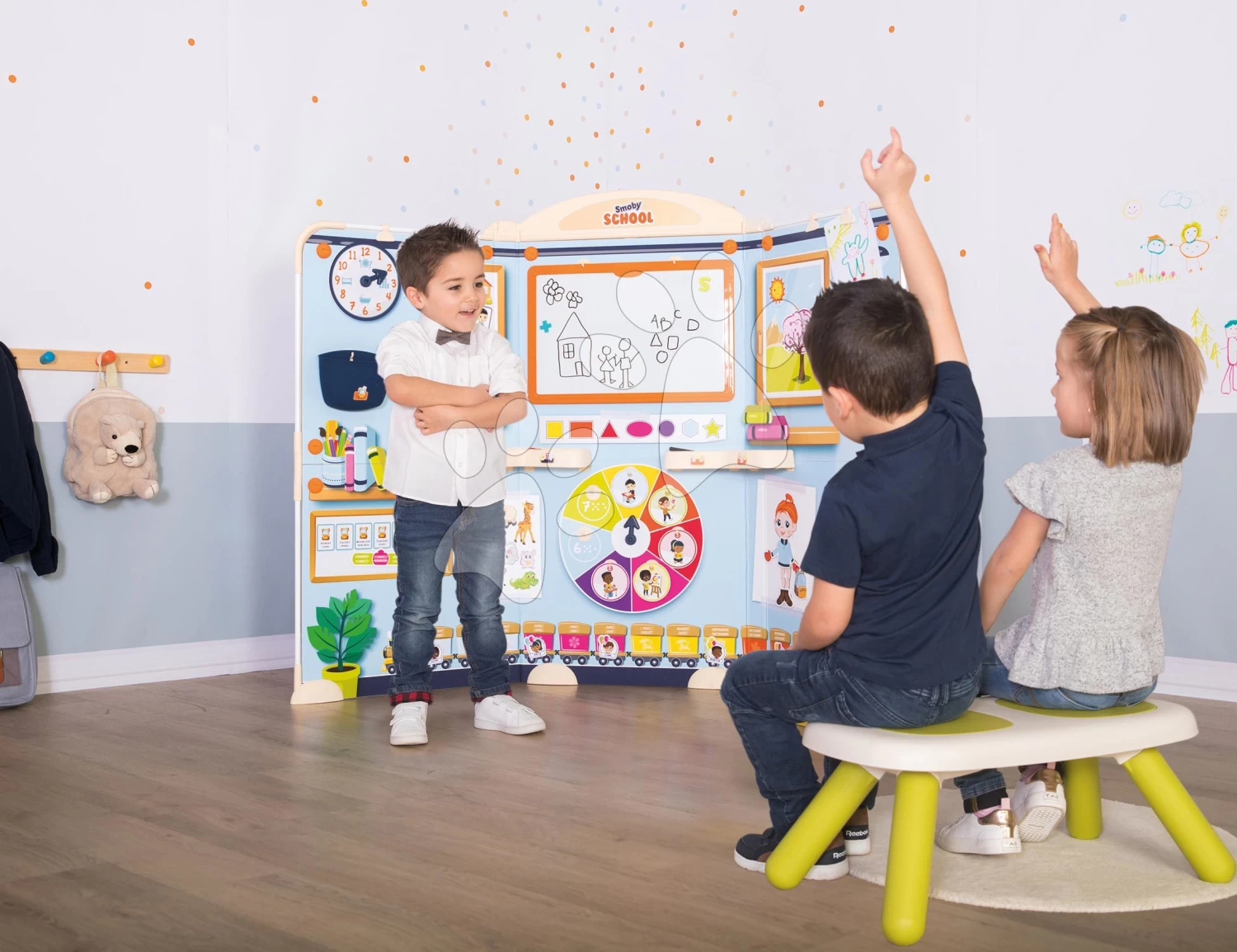 Set Spielhaus Für Die Puppe Large Doll's Play Center Natur D'Amour Baby Nurse Smoby Und Eine Schule Für Kindergartenkinder School Mit Einer 32 Cm Großen Puppe 220376-15 8 Set Spielhaus Für Die Puppe Large Doll's Play Center Natur D'Amour Baby Nurse Smoby Und Eine Schule Für Kindergartenkinder School Mit Einer 32 Cm Großen Puppe 220376-15 – Bild 6