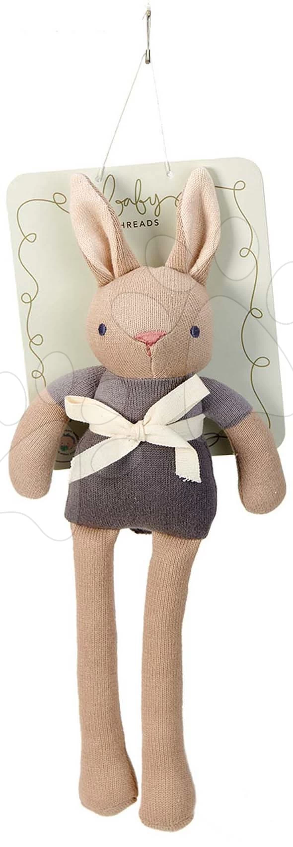 Strickpuppe Hase Baby Threads Taupe Bunny ThreadBear 35 Cm Braun Aus Feiner Weicher Baumwolle Ab 0 Monaten 4 Strickpuppe Hase Baby Threads Taupe Bunny ThreadBear 35 Cm Braun Aus Feiner Weicher Baumwolle Ab 0 Monaten – Bild 2