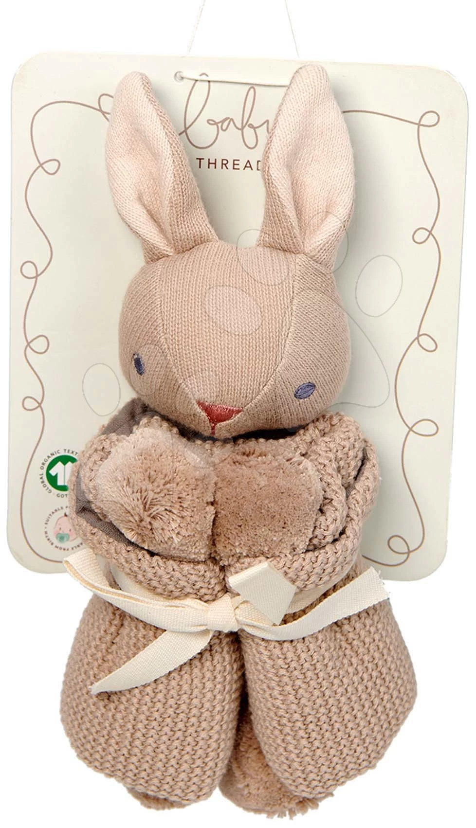 Puppen Gestrickte Hasen Baby Threads Taupe Bunny Gift Set ThreadBear Braun Aus Feiner Weicher Baumwolle In Geschenkverpackung Ab 0 Monaten 7 Puppen Gestrickte Hasen Baby Threads Taupe Bunny Gift Set ThreadBear Braun Aus Feiner Weicher Baumwolle In Geschenkverpackung Ab 0 Monaten – Bild 5