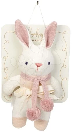 Puppen, Gestrickte Hasen Baby Threads Cream Bunny Gift Set ThreadBear Creme Aus Feiner Weicher Baumwolle In Geschenkverpackung Ab 0 Monaten -Spielzeugpuppen Geschäft 4074 c threadbear zajac 1