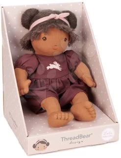 Stoffpuppe Baby Lola Doll ThreadBear 35 Cm Aus Feiner Weicher Baumwolle Mit Abnehmbarer Windel