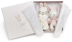 Puppen, Gestrickte Hasen Baby Threads Cream Bunny Gift Set ThreadBear Creme Aus Feiner Weicher Baumwolle In Geschenkverpackung Ab 0 Monaten
