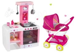 Set Puppenwagen Mascha Und Bär Smoby Und Küche Hello Kitty Cheftronic Mit Sounds Ab 18 Monaten -Spielzeugpuppen Geschäft 523134set 4 smoby set
