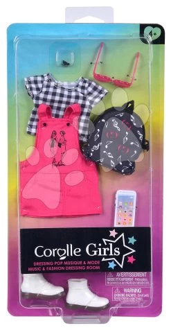 Kleidungsset Pop Music & Fashion Dressing Room Corolle Girls Für Eine 28 Cm Große Puppe, 7 Zubehörteile Ab 4 Jahren CO610020 -Spielzeugpuppen Geschäft 610020 f corolle suprava