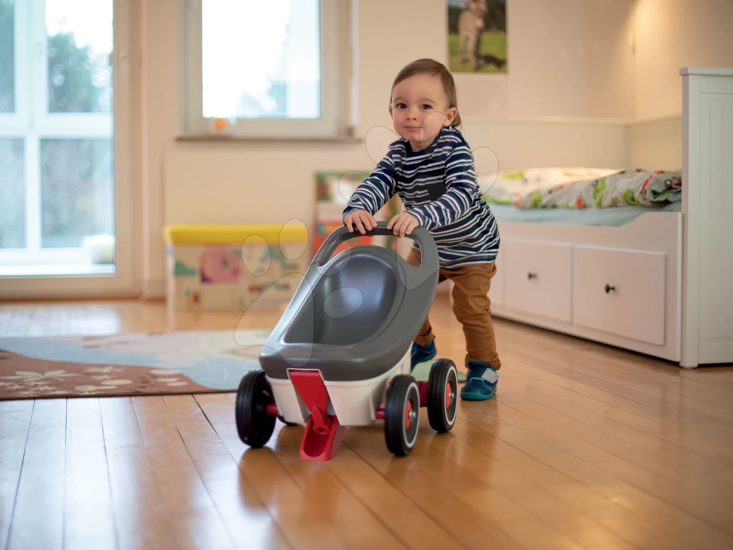 Set Spielhaus Für Die Puppe Large Doll's Play Center Natur D'Amour Baby Nurse Smoby Und Rutschfahrzeug Blowball Mit Lauflernhilfe Mit Kinderwagen Und Anhänger 3v1 8 Set Spielhaus Für Die Puppe Large Doll's Play Center Natur D'Amour Baby Nurse Smoby Und Rutschfahrzeug Blowball Mit Lauflernhilfe Mit Kinderwagen Und Anhänger 3v1 – Bild 6