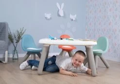 Set Spielhaus Für Die Puppe Large Doll's Play Center Natur D'Amour Baby Nurse Smoby Und Ein Tisch KidTable Mit 2 Stühlen KidChair 220376-21 -Spielzeugpuppen Geschäft 880107 880108 880109 880405 g smoby stolicka