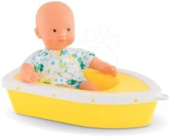 Puppe Frosch Mini Bath Plouf Frog Corolle Mit Braunen Augen Und Einem Boot 20 Cm Ab 18 Monaten
