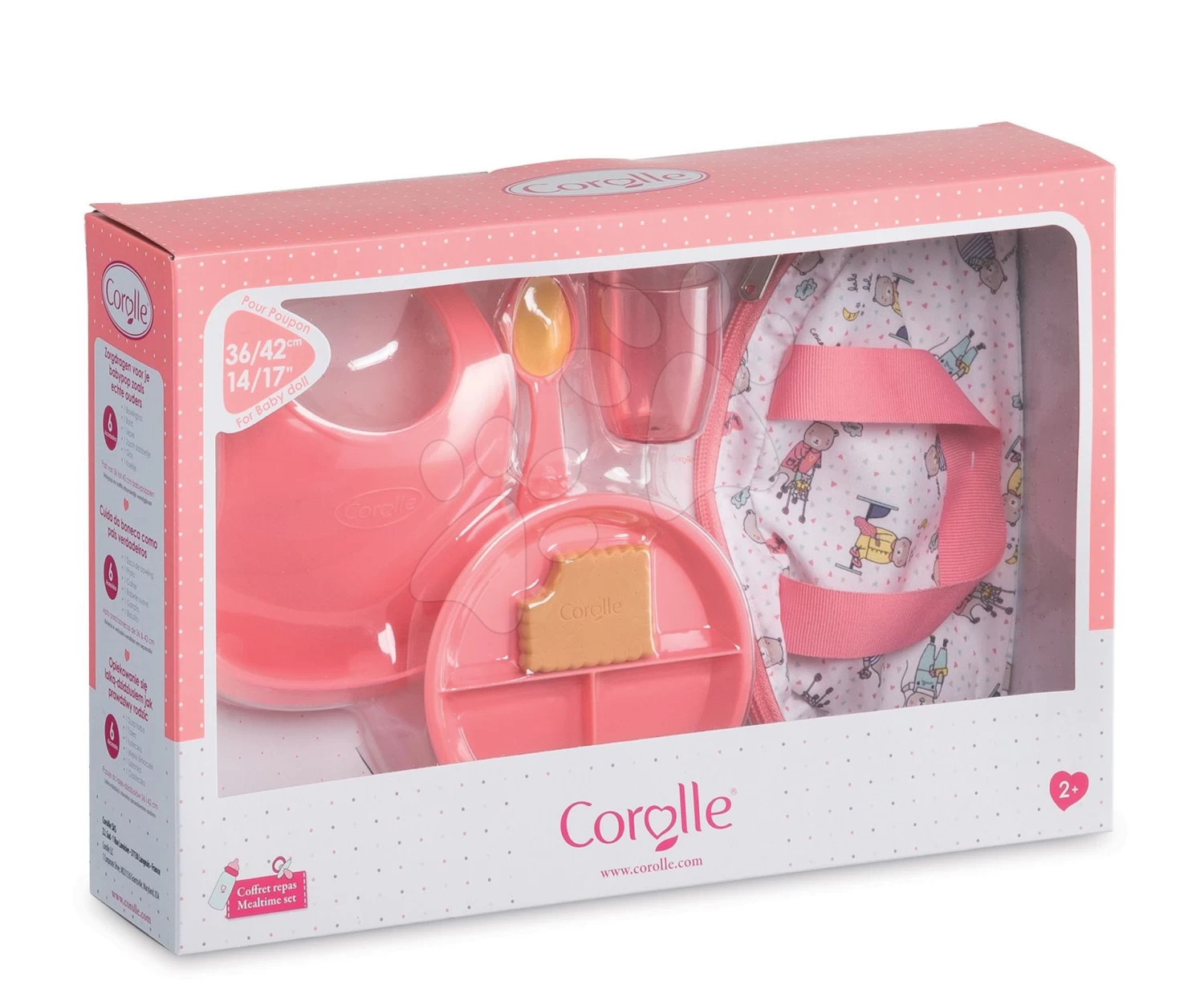 Tasche Mit Lätzchen Und Lunchpaket Mealtime Set Mon Grand Poupon Corolle Für 36-42 Cm Puppe Ab 24 Monaten 8 Tasche Mit Lätzchen Und Lunchpaket Mealtime Set Mon Grand Poupon Corolle Für 36-42 Cm Puppe Ab 24 Monaten – Bild 7