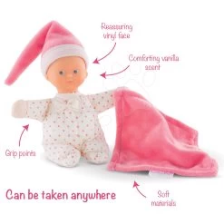 Puppe Minirêve Mon Doudou Corolle Pink Heart Mit Blauen Augen 16 Cm Ab 0 Monaten