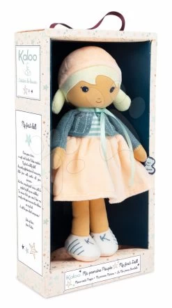 Puppe Für Babys Chloe K Doll Tendresse Kaloo 25 Cm In Einer Jeansjacke Aus Feinem Textil Im Geschenkkarton Ab 0 Monaten