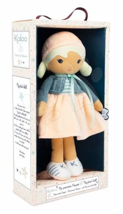Puppe Für Babys Chloe K Doll Tendresse Kaloo 32 Cm In Einer Jeansjacke Aus Feinem Textil Im Geschenkkarton Ab 0 Monaten
