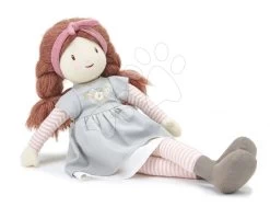 Stoffpuppe Alma Rag Doll ThreadBear 35 Cm Feine Weiche Baumwolle Mit Geflechteten Braunen Haaren