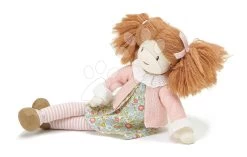 Stoffpuppe Marty Rag Doll ThreadBear 35 Cm Feine Weiche Baumwolle Mit Braunen Zöpfen