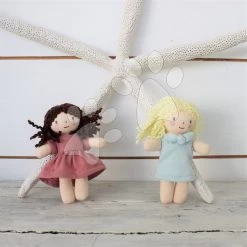 Stoffpuppe Mini Mimi Doll ThreadBear 12 Cm Aus Weichem Geflecht Aus Baumwolle Mit Braunem Haar